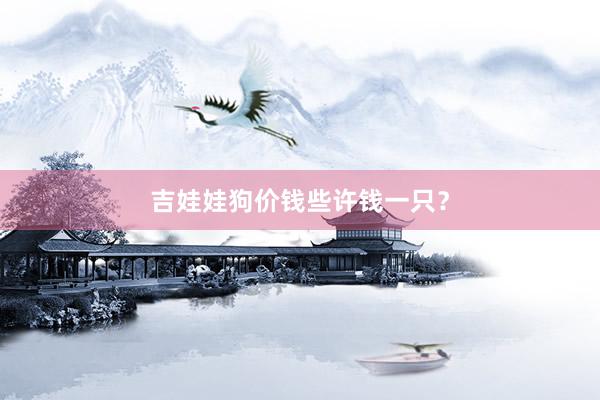 吉娃娃狗价钱些许钱一只？